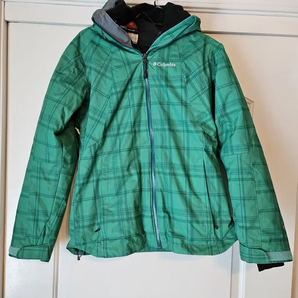 Columbia Whirlibird Omni Heat 3 In 1 Jacket Women's Small Green Interchange Ski - Picture 1 of 12